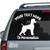 Standard Poodle Silhouette car decals stickers