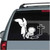 Boy Praying At The Cross With Mom Angel car window decals stickers