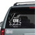 I Will Not Be Shaken Car Window Decals