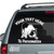 Crouched Border Collie car decals stickers