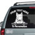 Cute Bull Terrier Peeking car decals stickers