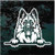 German Shepherd Peeking Out The Window decals stickers 