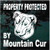 Property Protected By Mountain Cur car window decals stickers