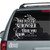 You're Stronger Than You Know car window decals