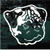 Adorable Pug Head car window decals stickers