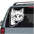 Cat Looking Out The Window car decals stickers