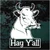 Hay Y'all Bull Looking Out The Window car decals stickers