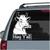 Hay Y'all Bull Looking Out The Window car window decals stickers