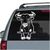 Bull Looking Out The Window car window decals stickers