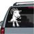 Billy Goat Looking Out The Window car window decals stickers
