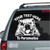 Cute English Bulldog car window decals stickers