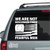 American Revolution Flag We Are Not Descended From Fearful Men car decals stickers