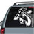 Silly Goat Looking Out The Window car window decals stickers