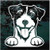 Jack Russell Looking Out The Window decals stickers