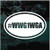 WWG1WGA Oval car window decals stickers