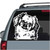 Beautiful Pekingese car window decals stickers