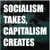 Socialism Takes Capitalism Creates decals stickers