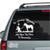 Cowboy Kneeling At The Cross With Mule Memorial car window decals stickers Cowboy Kneeling At The Cross With Mule Memorial car window decals stickers