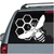 Honeybee On Honeycomb car window decals stickers