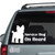 Yorkie Service Dog On Board Car Decals