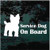 Yorkie Service Dog On Board car window decals stickers
