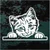 Kitten Looking Out The Window car decals stickers