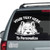 West Highland Terrier Looking Out The Window decals stickers