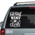 Blessed Mama Of Dogs car window decals stickers Blessed Mama Of Dogs car window decals stickers