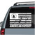 Don't Tread On Me American Patriot Flag car window decals stickers