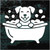 Dog Bath Silhouette Pet Grooming decals stickers
