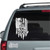 Don't Tread On Me Distressed American Flag car window decals stickers  Don't Tread On Me Distressed American Flag car window decals stickers