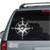 Mountain compass car window decals