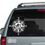 Dolphin Wind Rose Compass car window decals stickers Dolphin Wind Rose Compass car window decals stickers