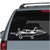 Low Wing Aircraft Silhouette car window decals stickers