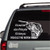 It's Not The Size Of The Pole Funny Bass Fishing car window decals stickers