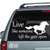 Live Like Someone Left The Gate Open Horse Car Decals