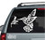 Decorative Hummingbird With Flower car decals stickers