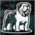 English Bulldog Statue car window decals stickers
