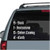 Basic Instructions Before Leaving Life car decals stickers