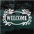 Welcome Floral Border decals stickers