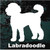 Silhouette Labradoodle decals stickers