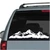 Long Mountain Range car decals stickers