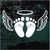 Angel Baby Feet With Angel Wings decals stickers