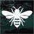 Simple Honey Bee decals stickers