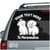 Maltese Puppies car window decals Maltese Puppies car window decals