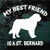My Best Friend Is A St. Bernard car window decals stickers