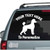 Poodle Silhouette car decals stickers