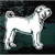 Shar Pei Standing car window decals stickers