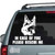 In Case Of Fire Please Rescue Me German Shepherd Head car decals stickers