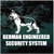 German Engineered Security System car window decals stickers